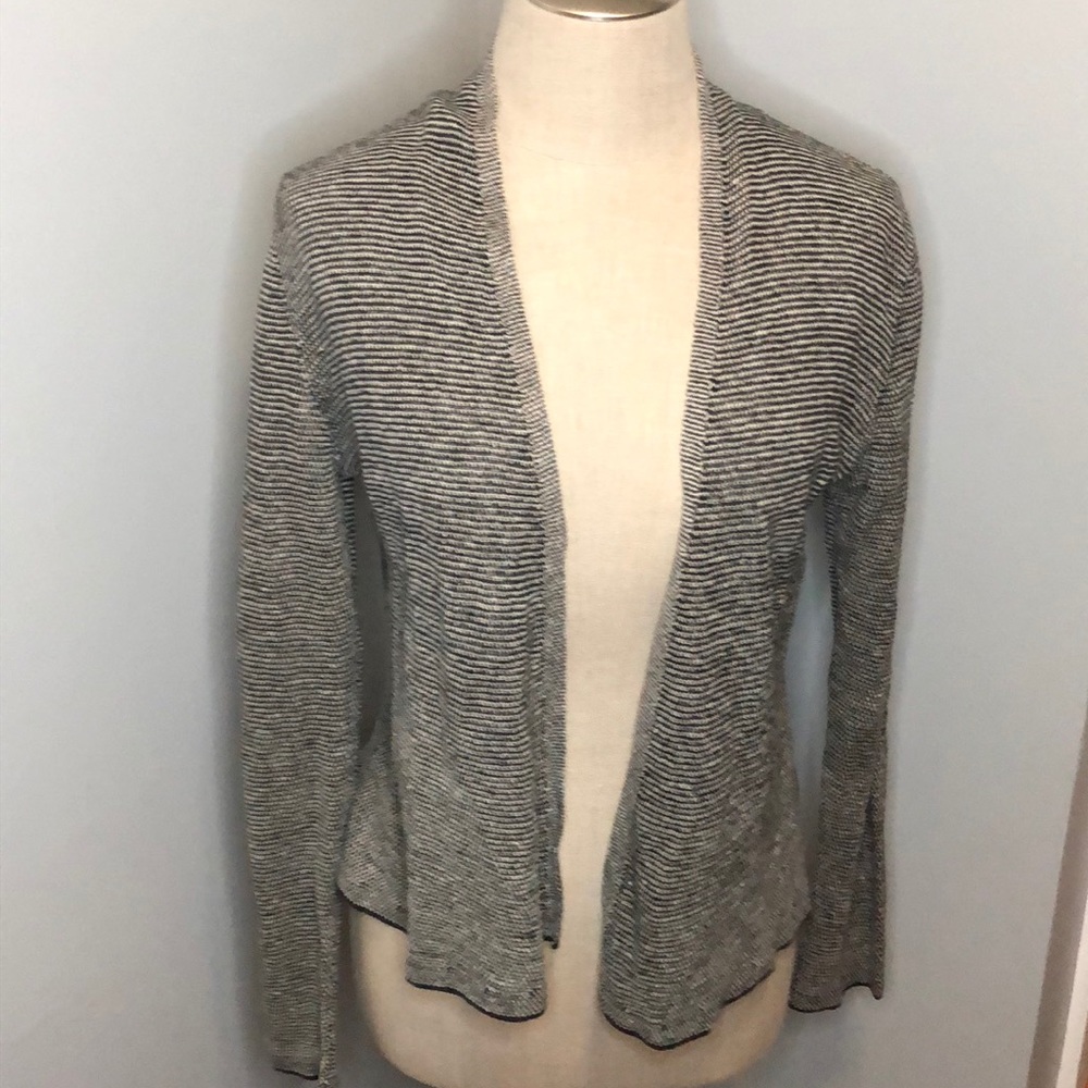 Eileen Fisher Organic Linen Cardigan Sweater XXS
